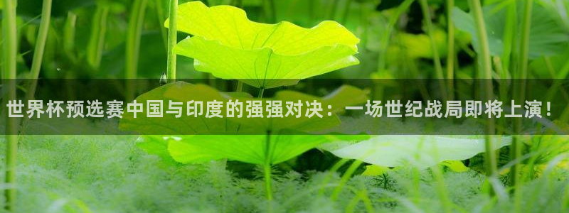  易游体育官网登录入口下载手机版：世界杯预选赛中国与印度的强强