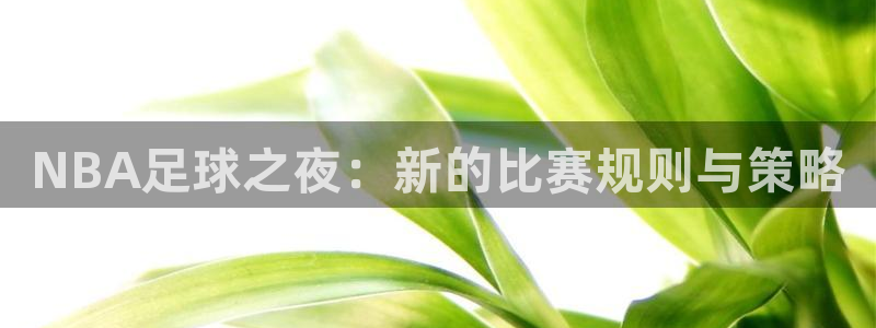  yy易游体育安全吗可信吗：NBA足球之夜：新的比赛规则与策略